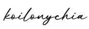 单词koilonychia书写