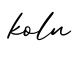 单词koln书写