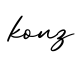 单词konz书写