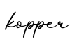 单词kopper书写
