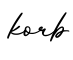 单词korb书写