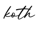单词koth书写