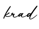 单词krad书写