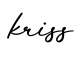 单词kriss书写