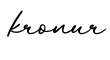 单词kronur书写