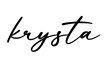 单词krysta书写