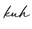 单词kuh书写