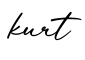 单词kurt书写