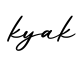 单词kyak书写