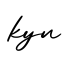 单词kyn书写