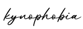 单词kynophobia书写