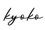 单词kyoko书写