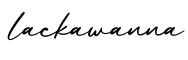 单词lackawanna书写