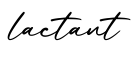 单词lactant书写
