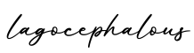 单词lagocephalous书写