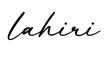 单词lahiri书写