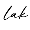 单词lak书写