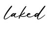 单词laked书写