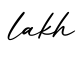 单词lakh书写