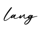 单词lang书写
