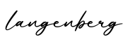 单词langenberg书写