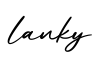 单词lanky书写