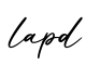 单词lapd书写