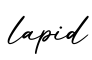 单词lapid书写