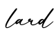 单词lard书写