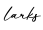 单词larks书写