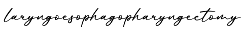 单词laryngoesophagopharyngectomy书写