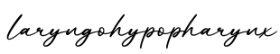 单词laryngohypopharynx书写