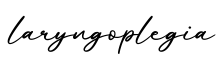 单词laryngoplegia书写