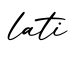 单词lati书写