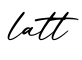 单词latt书写