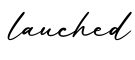单词lauched书写