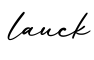 单词lauck书写