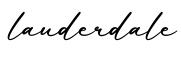 单词lauderdale书写