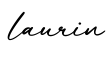 单词laurin书写
