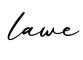 单词lawe书写