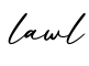 单词lawl书写