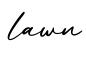 单词lawn书写