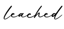 单词leached书写