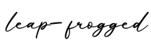 单词leap-frogged书写