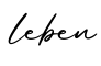 单词leben书写