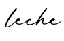 单词leche书写