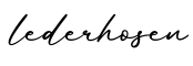 单词lederhosen书写
