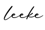 单词leeke书写