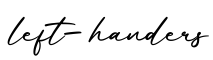 单词left-handers书写