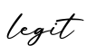 单词legit书写